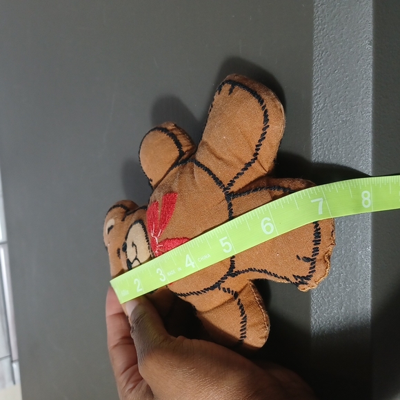 •Teddy Bear red bow hand made Plush Stuffed Animal doll - Picture 11 of 11